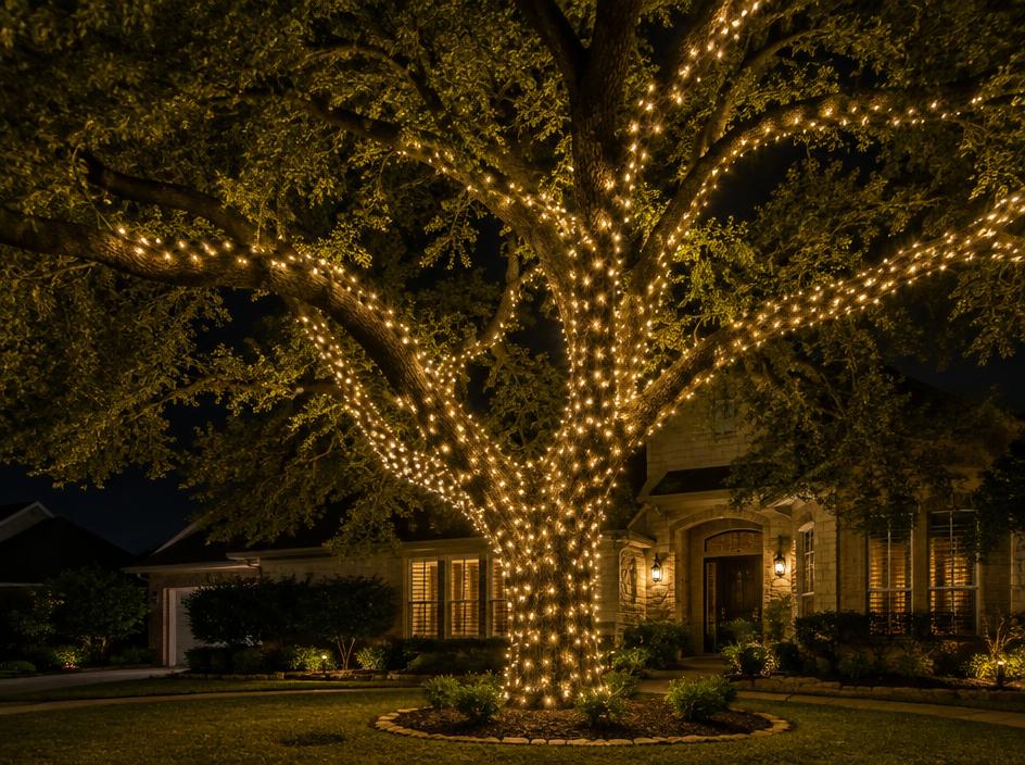 Sample holiday lighting design