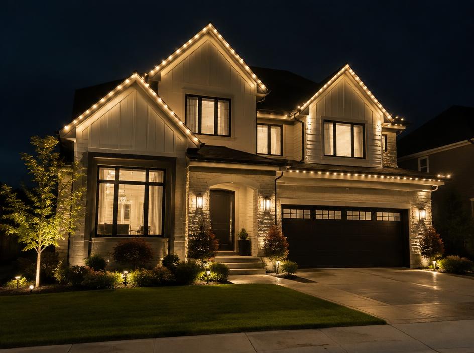 Sample holiday lighting design