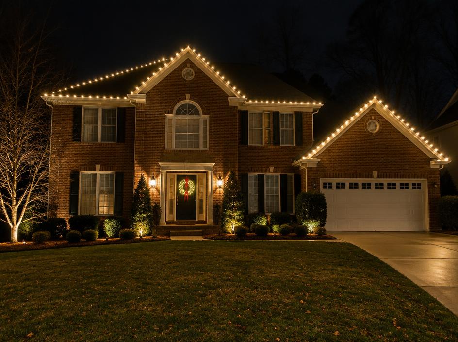 Sample holiday lighting design