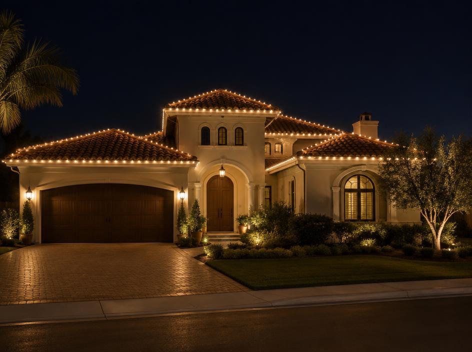 Sample holiday lighting design